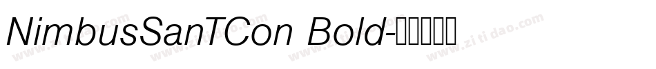 NimbusSanTCon Bold字体转换